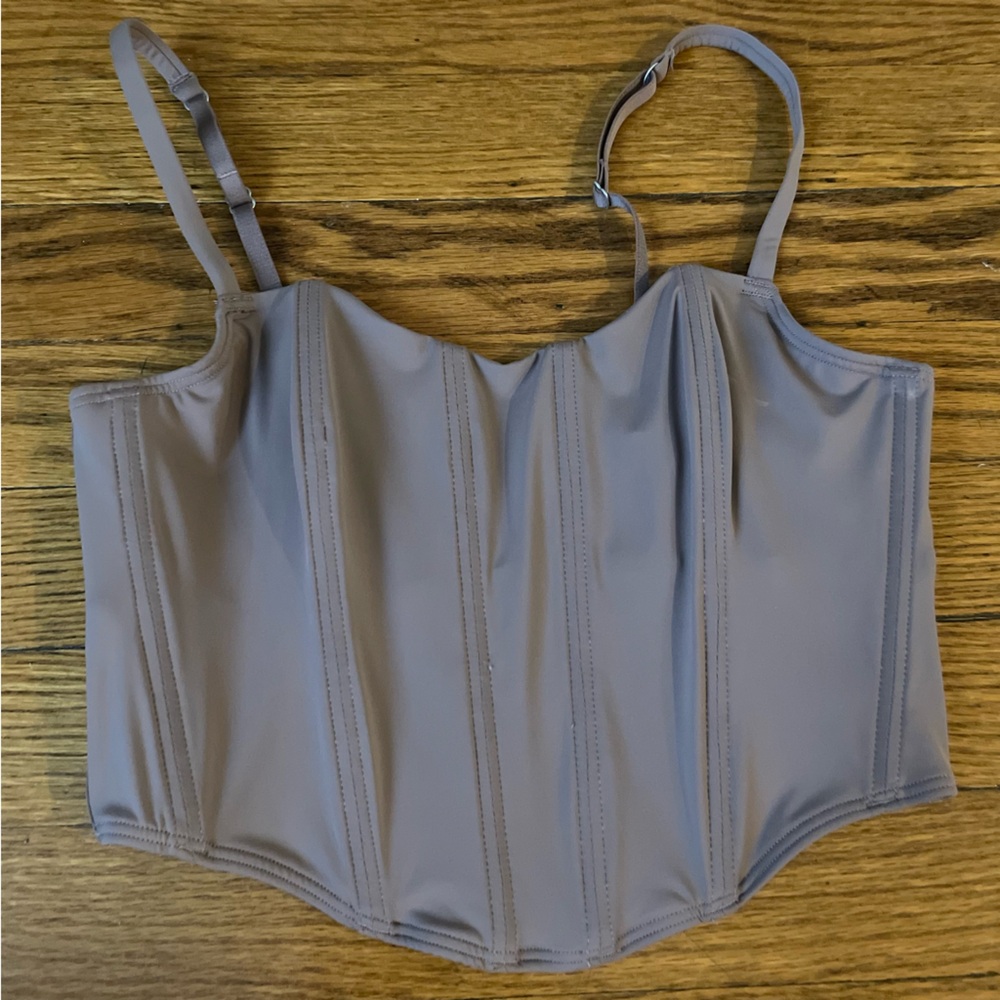 Gilly Hick Brown Bustier Corset Top